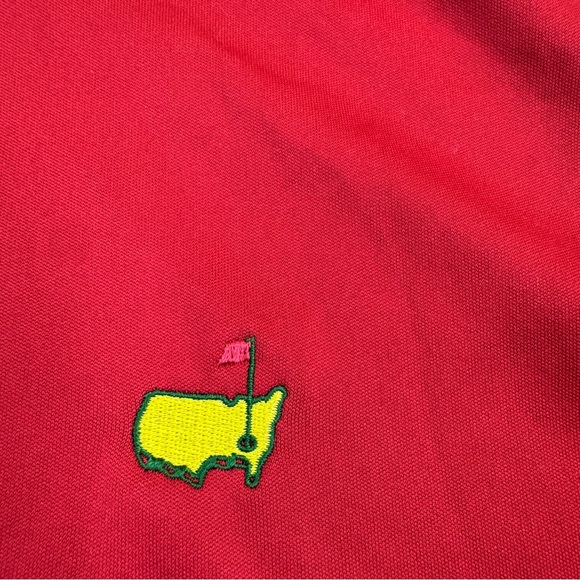 Masters Performance Augusta National Golf Polo Shirt men’s size L Red - Picture 2 of 12